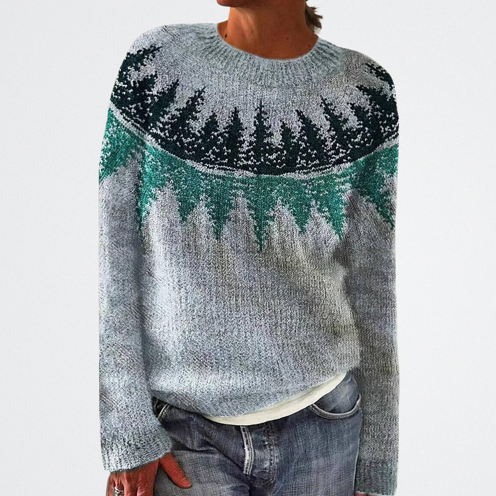 Leandra - Színes Vintage Pulóver