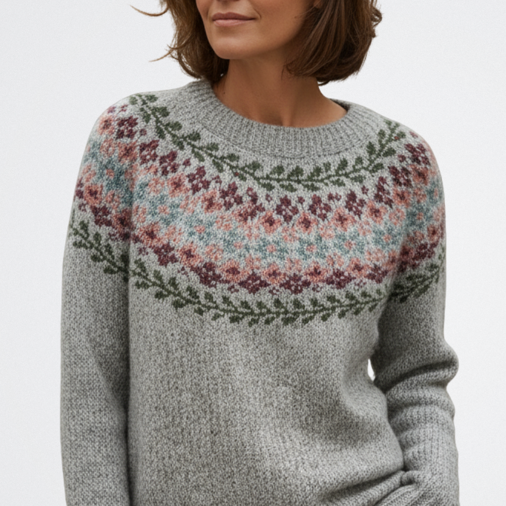 Silvana - Színes Vintage Pulóver