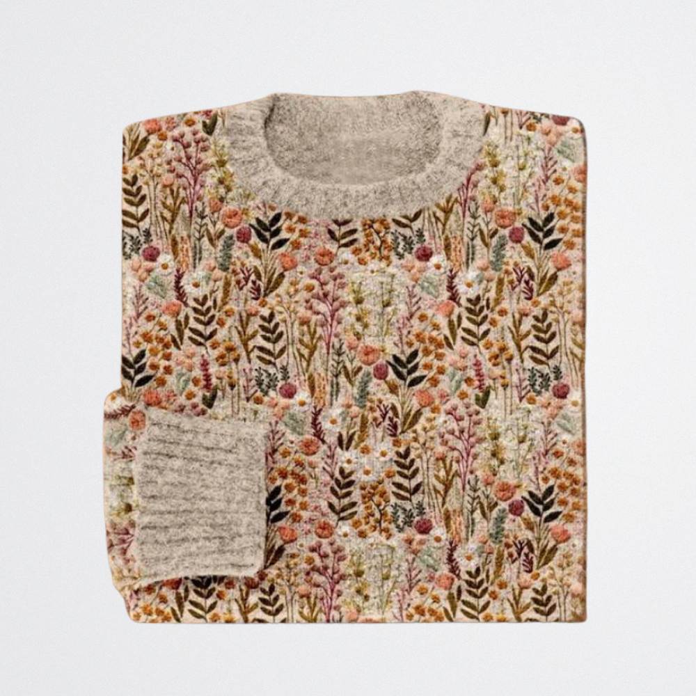 Jena - Színes Vintage Pulóver