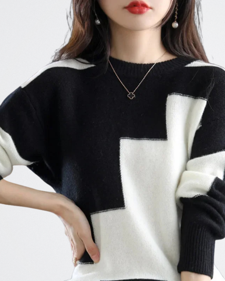 Elyse - Városi Kötött Pulóver