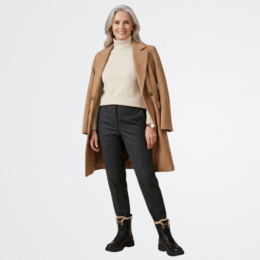 Lina - Műbőr Meleg Bokacsizmák