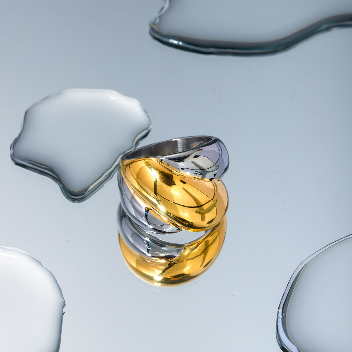 Harewell - Stílusos Geometrikus Arany Gyűrűk