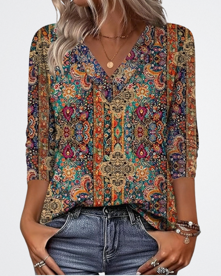 Sofia - Vintage Mozaikos Blúz