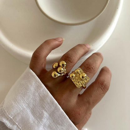 Moryet - Állítható Arany Gyűrű Karmokkal