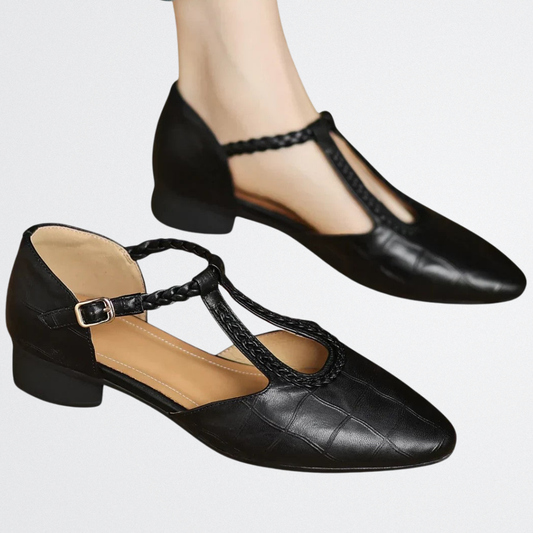 Calista - Vintage V-pántos Balerinák