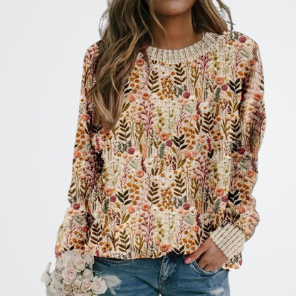 Jena - Színes Vintage Pulóver