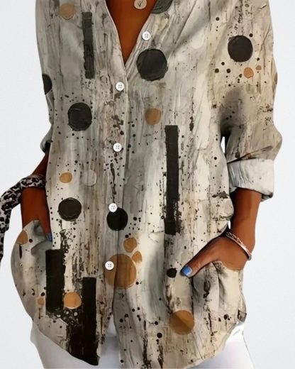 Camille - Semleges Mintás Ing