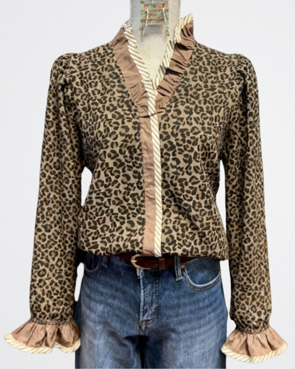 Marcella – Luxus Leopárd Blúz