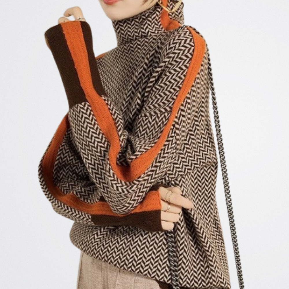 Carmeline - Strukturált kötött pulóver