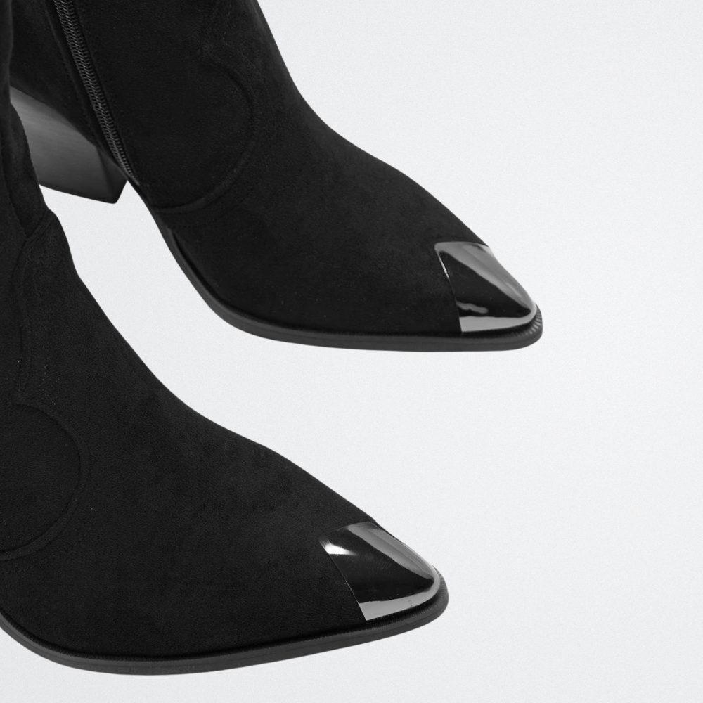 Viviana - Fekete őszi csizmák