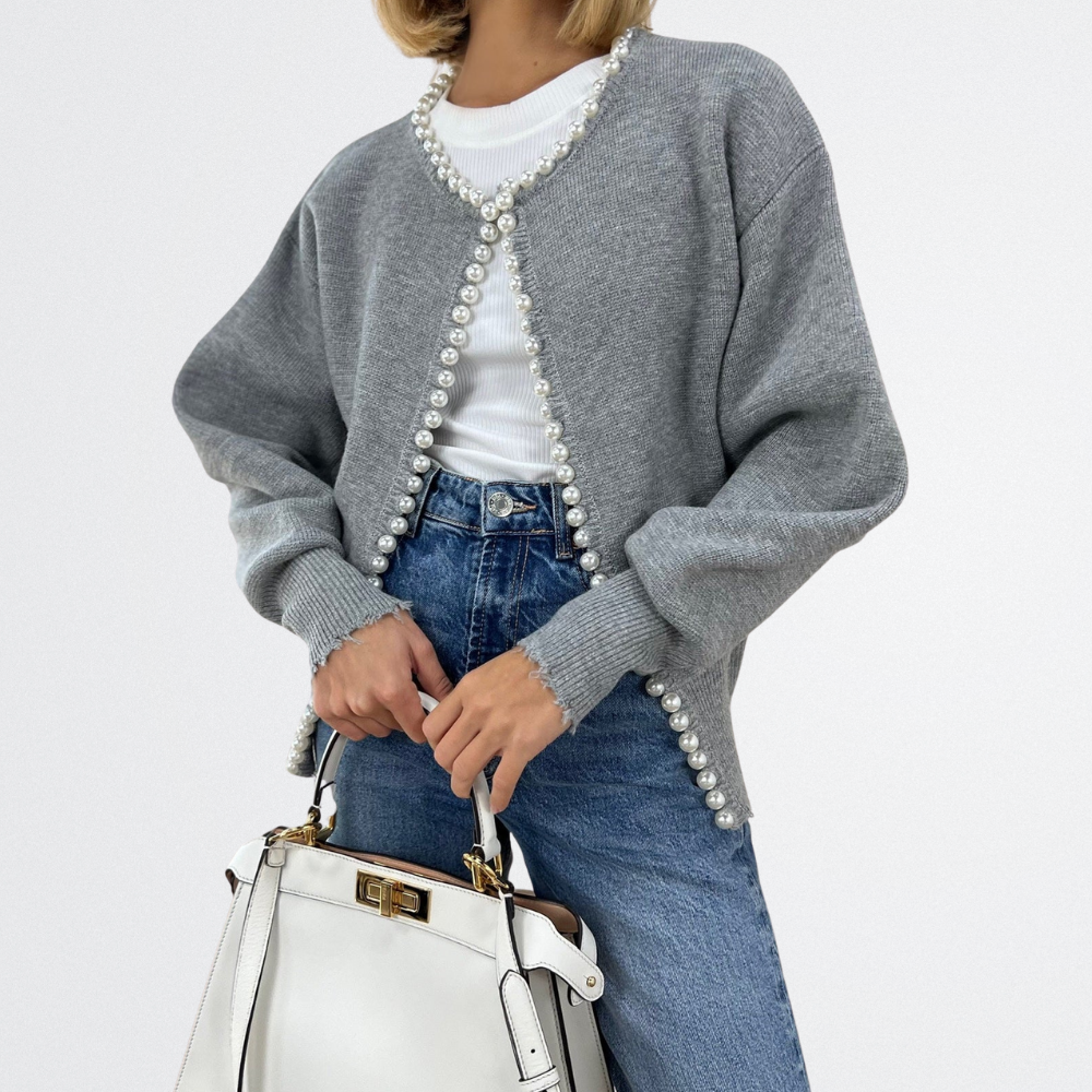 Lucille - Klasszikus Gyöngy Kardigán