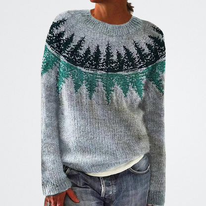 Leandra - Színes Vintage Pulóver