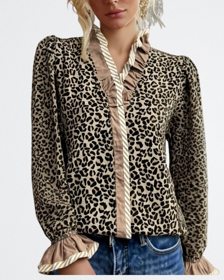 Marcella – Luxus Leopárd Blúz