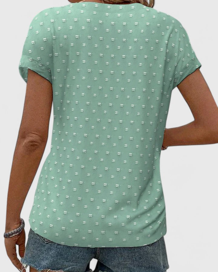 Miles | Kényelmes V-nyakú póló