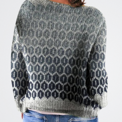 Sanya - Színes Vintage Pulóver