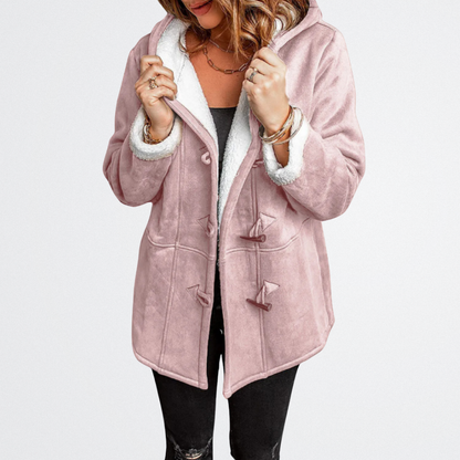 Evelina - Puha Tapintású Kapucnis Kabát