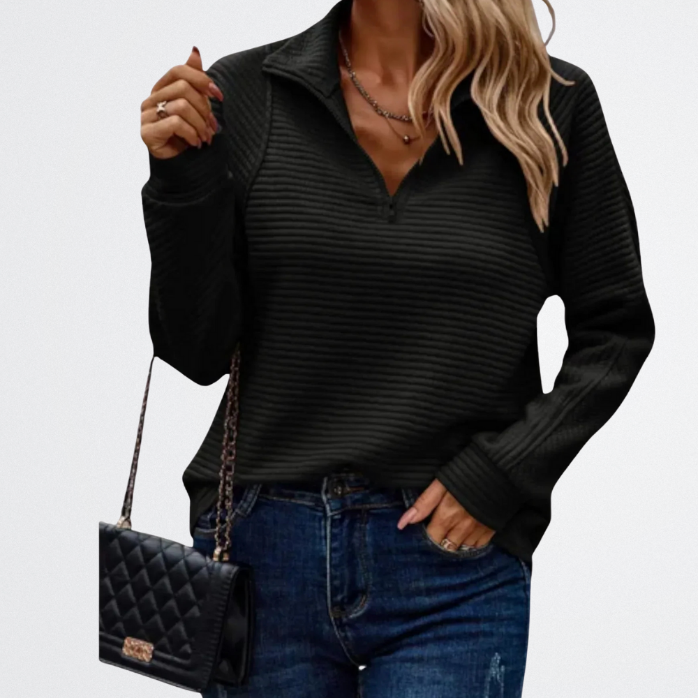 Florenza - Puha Fél-Zipp Pulóver