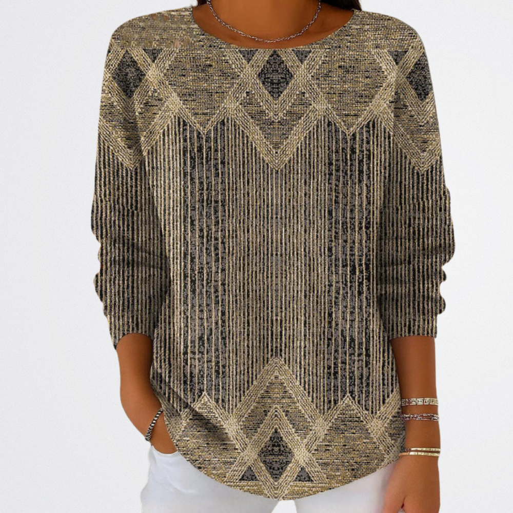 Dahlia - Sivatagi Szövésű Pulóver