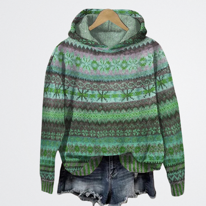 Lina - Színes Vintage Pulóver