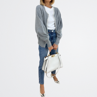 Lucille - Klasszikus Gyöngy Kardigán