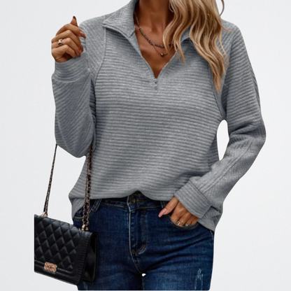 Florenza - Puha Fél-Zipp Pulóver