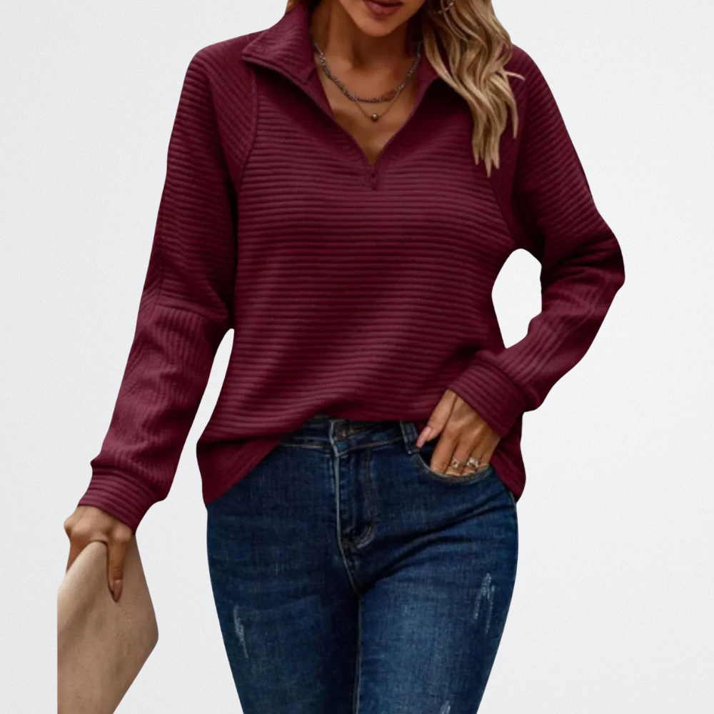 Florenza - Puha Fél-Zipp Pulóver