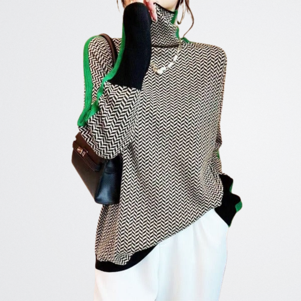 Carmeline - Strukturált kötött pulóver