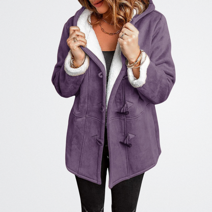 Evelina - Puha Tapintású Kapucnis Kabát