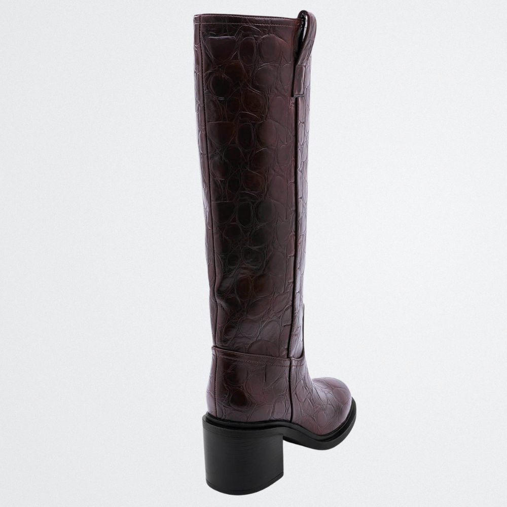 Juliet – Elegáns csizma blokk sarkú