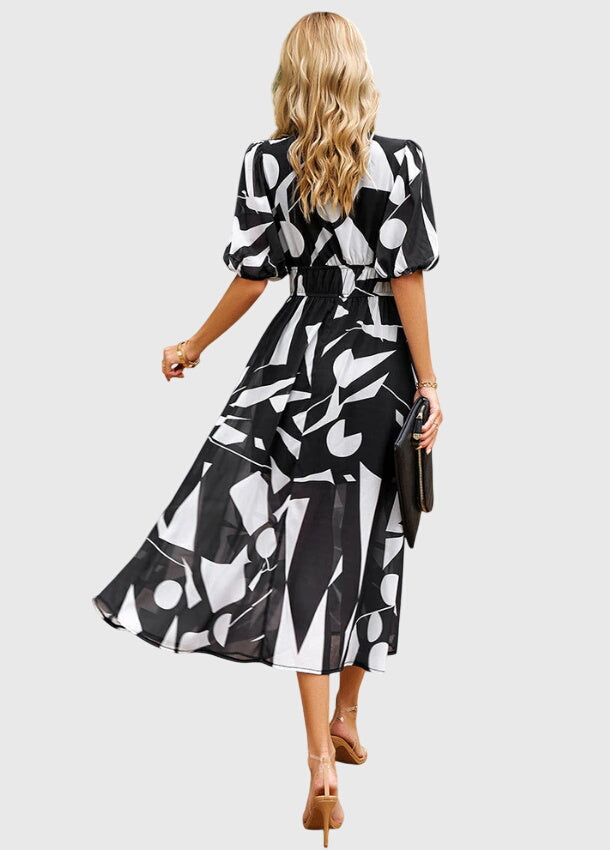 Merlin™ | Felszabadító Virágos Midi Ruha