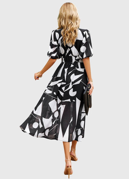 Merlin™ | Felszabadító Virágos Midi Ruha