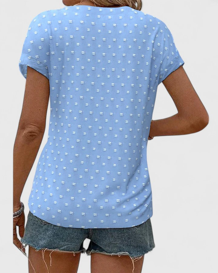 Miles | Kényelmes V-nyakú póló