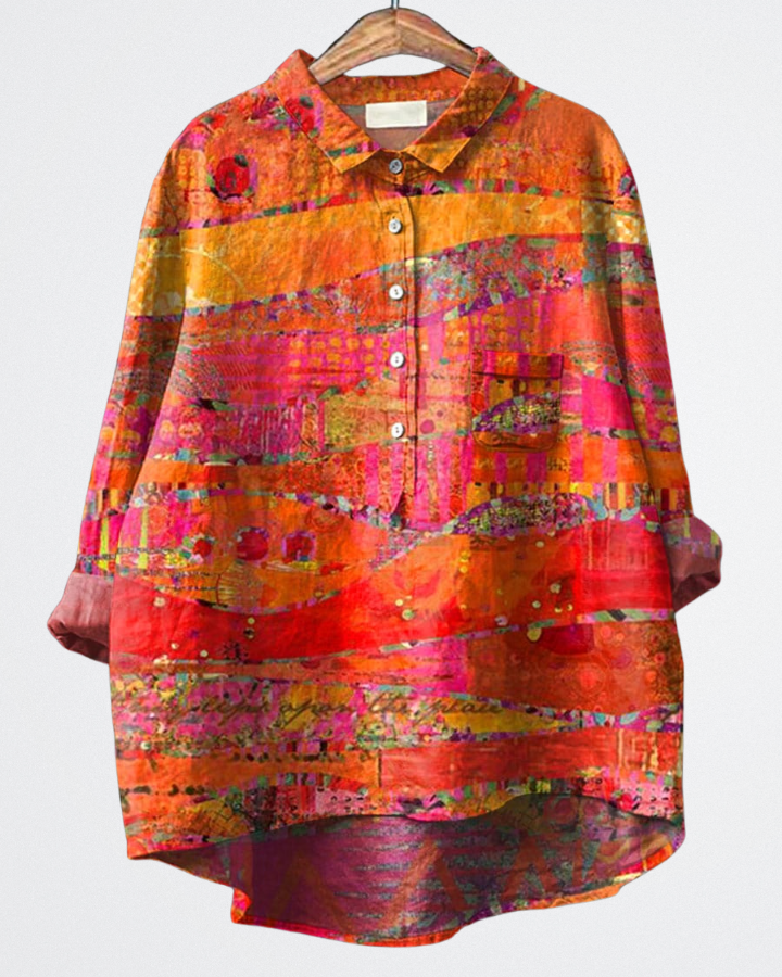 Catherine - Ragyogó színblokkoló póló