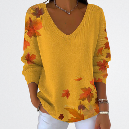 Daphne - Arany Juharlevél Pulóver