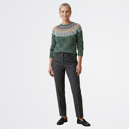 Elisa - Színes Vintage Pulóver