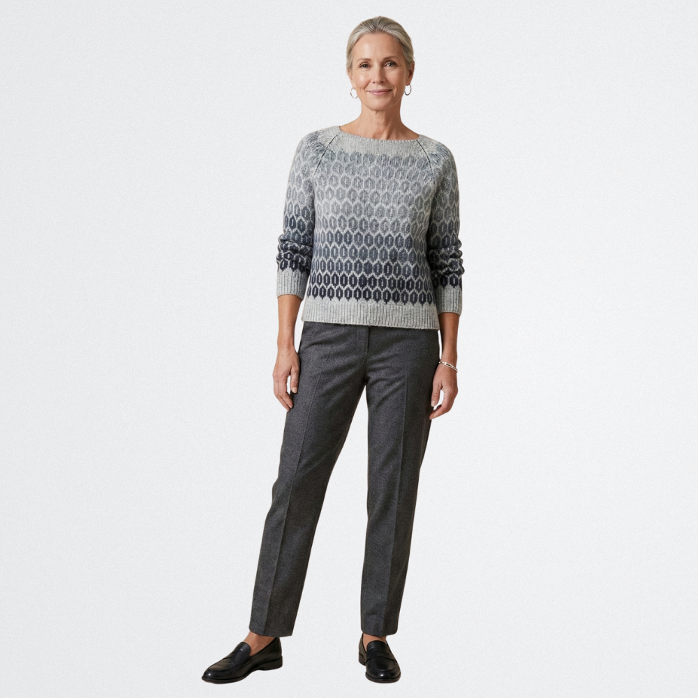 Sanya - Színes Vintage Pulóver