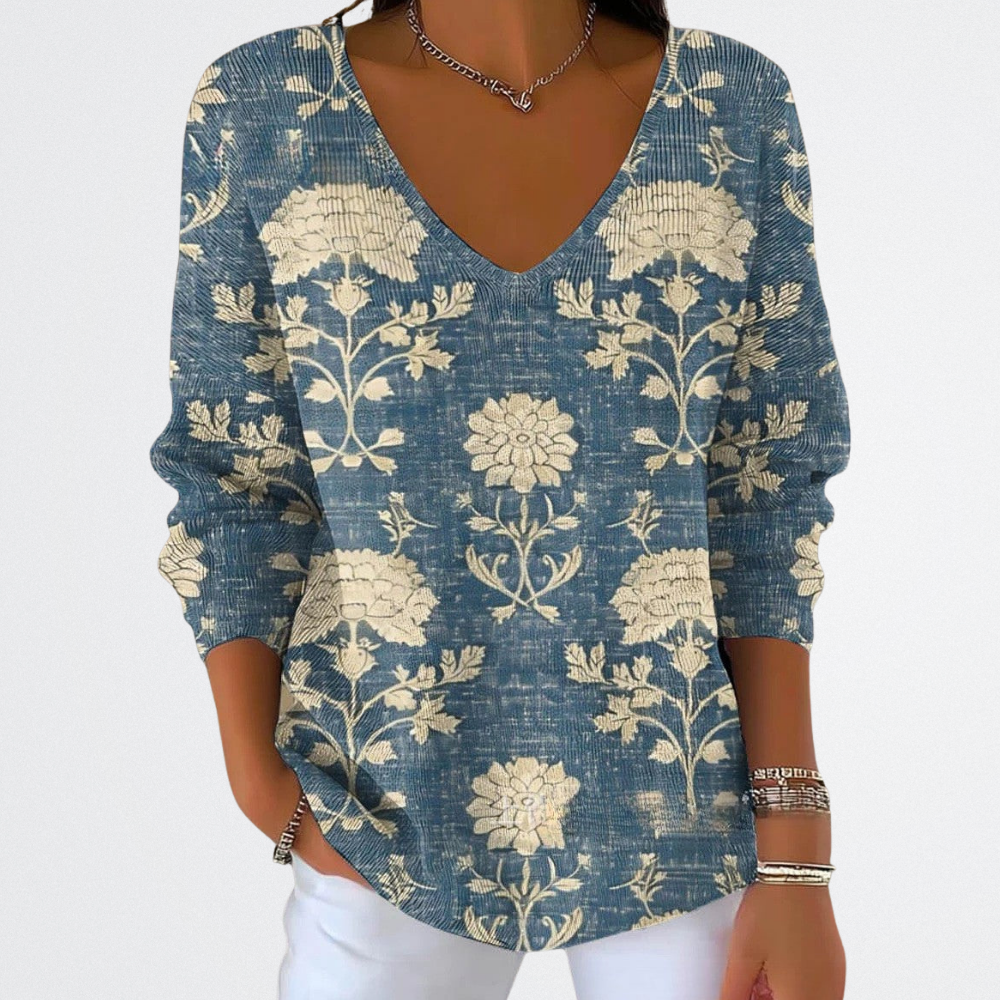 Anasztázia - Virágos Báj Pulóver