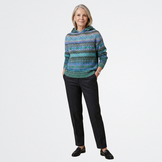 Lina - Színes Vintage Pulóver