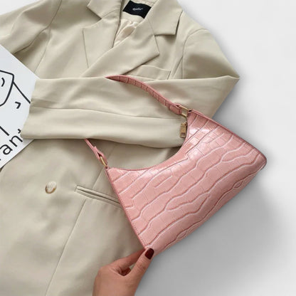 Olivia - Fényes bőr kézitáska