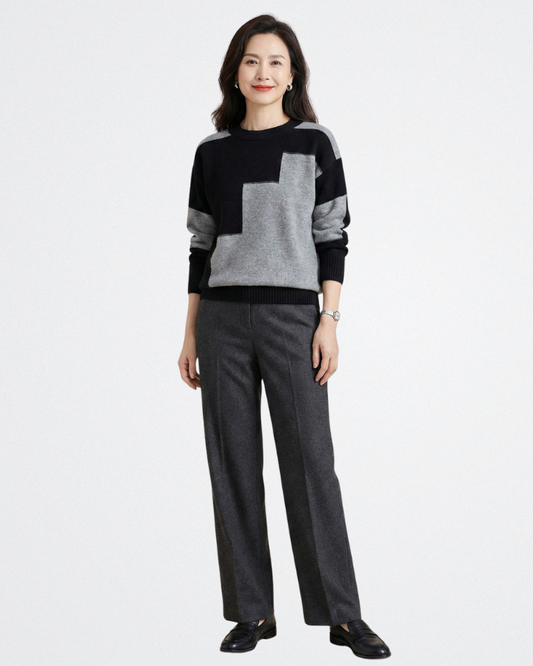 Elyse - Városi Kötött Pulóver