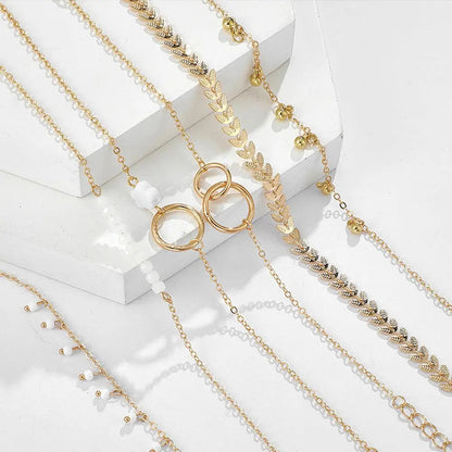 Aranyozott Boho Karkötő Elegáns Csomagolásban