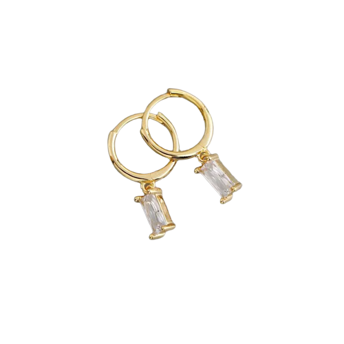 Arany színű fülbevalók cirkónia kövekkel – Grace