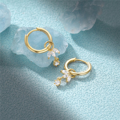 Virág Fülbevalók Zirconiával – Maude